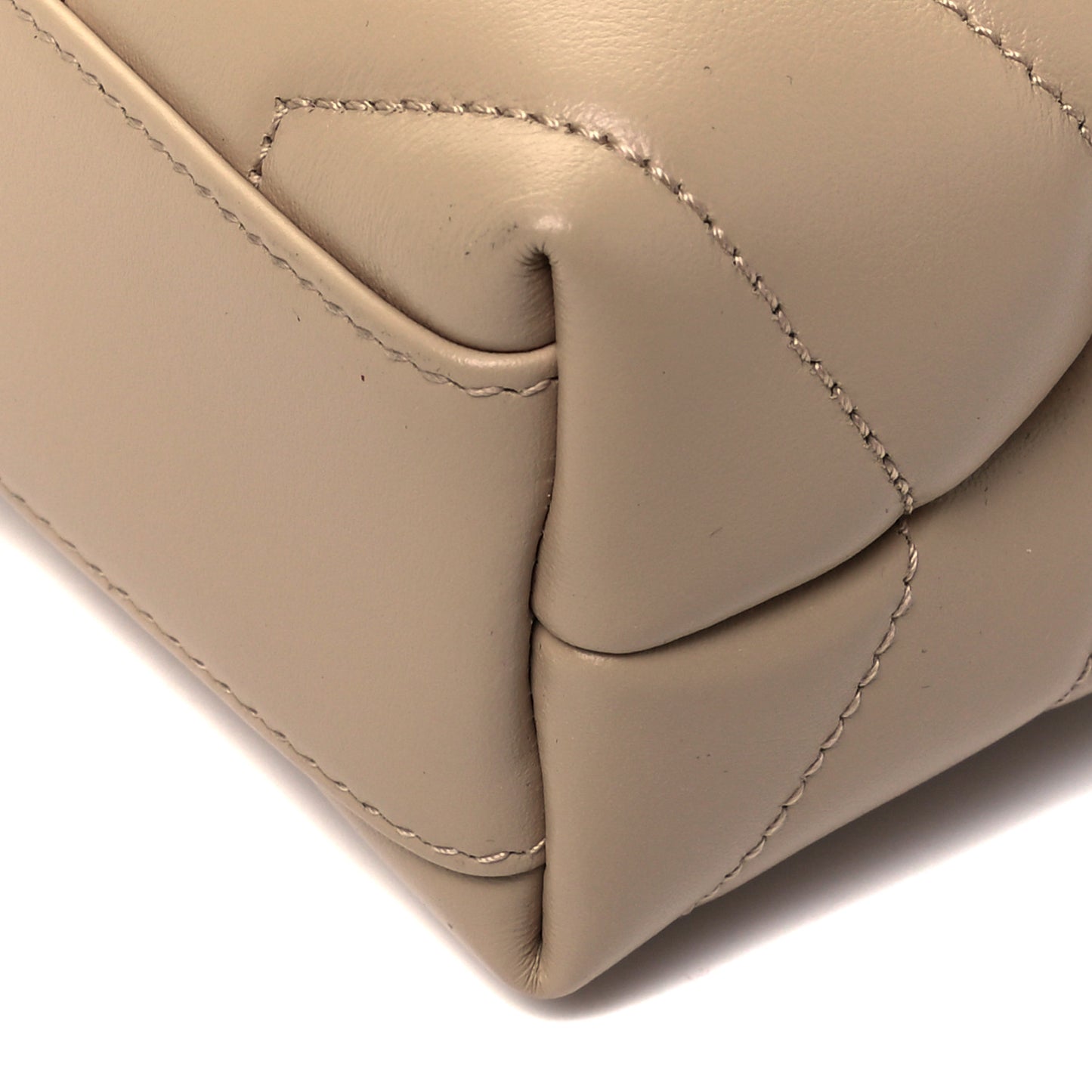 Calfskin Y Quilted Monogram Toy Loulou Crossbody Bag Dark Beige