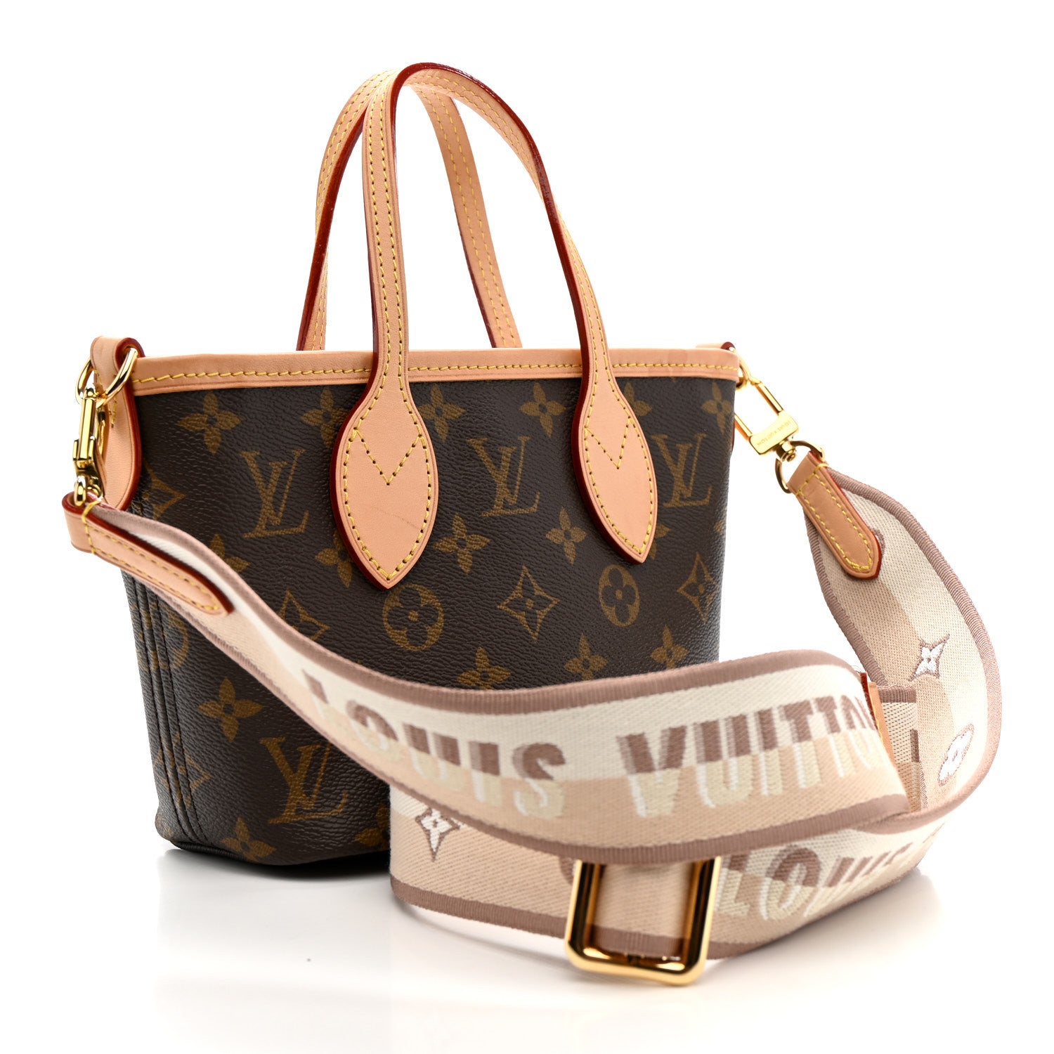 Louis Vuitton Monogram Neverfull BB Beige 4 of 16