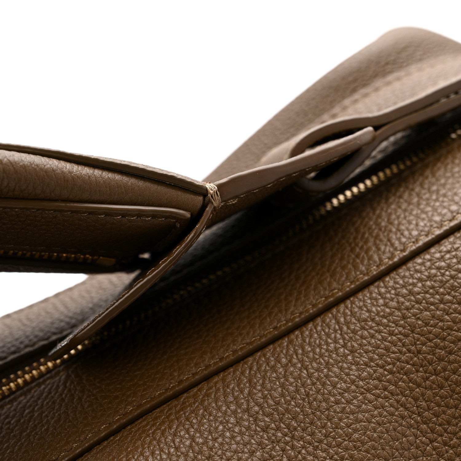 Khaite Pebbled Calfskin Augustina Hobo Hazelnut 13 of 14