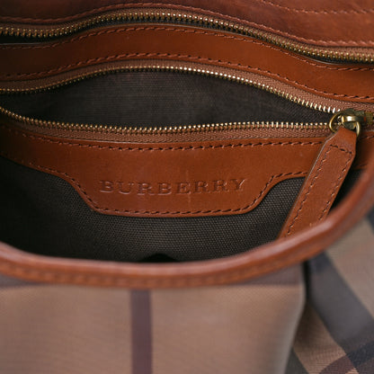 Burberry Smoked Check Brooklyn Hobo Tan 5 of 10