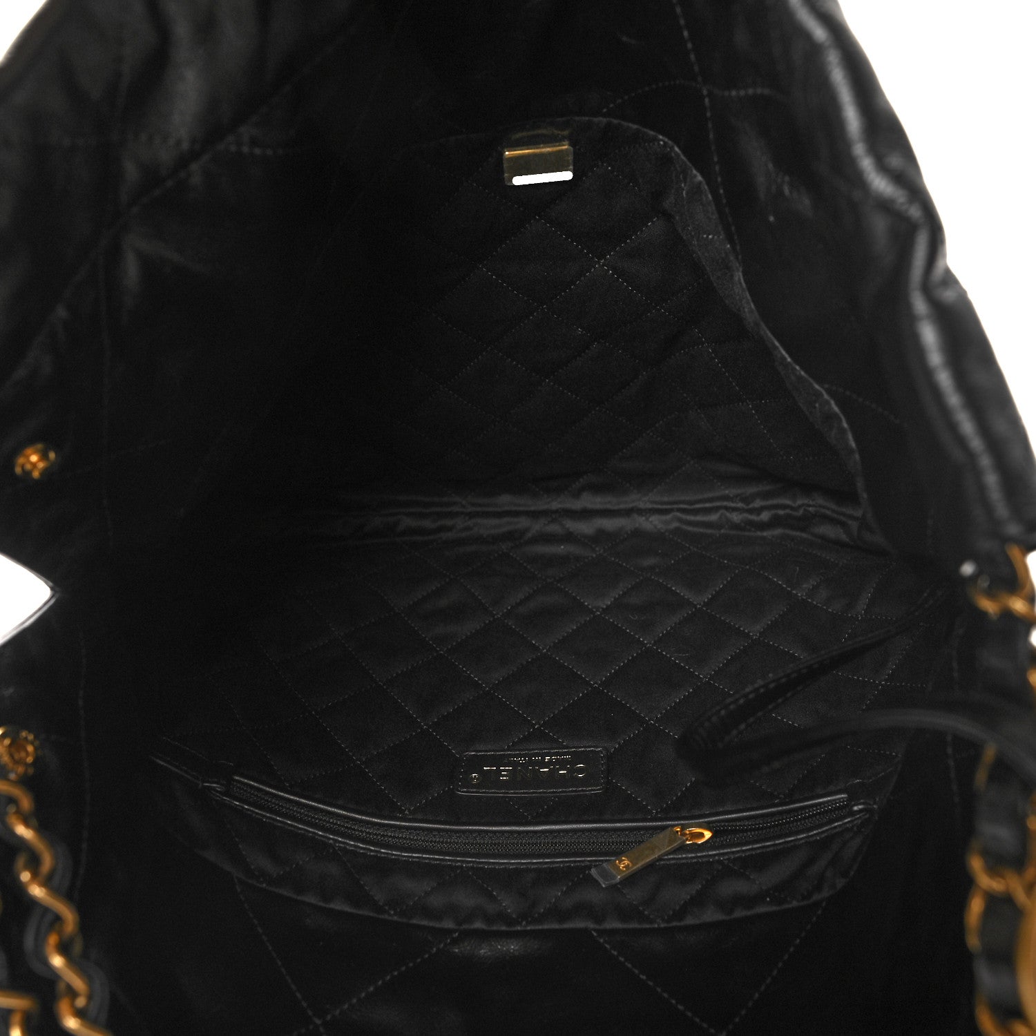 Chanel Shiny Calfskin Quilted Small Chanel 22 Black 6 of 11