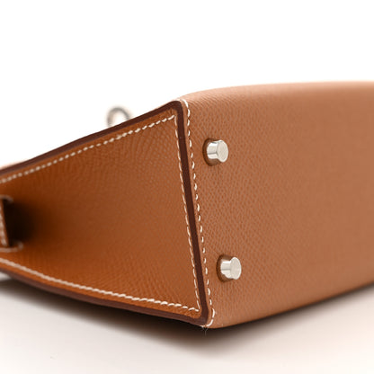 Hermes Epsom Mini Kelly Sellier 20 Gold 9 of 11