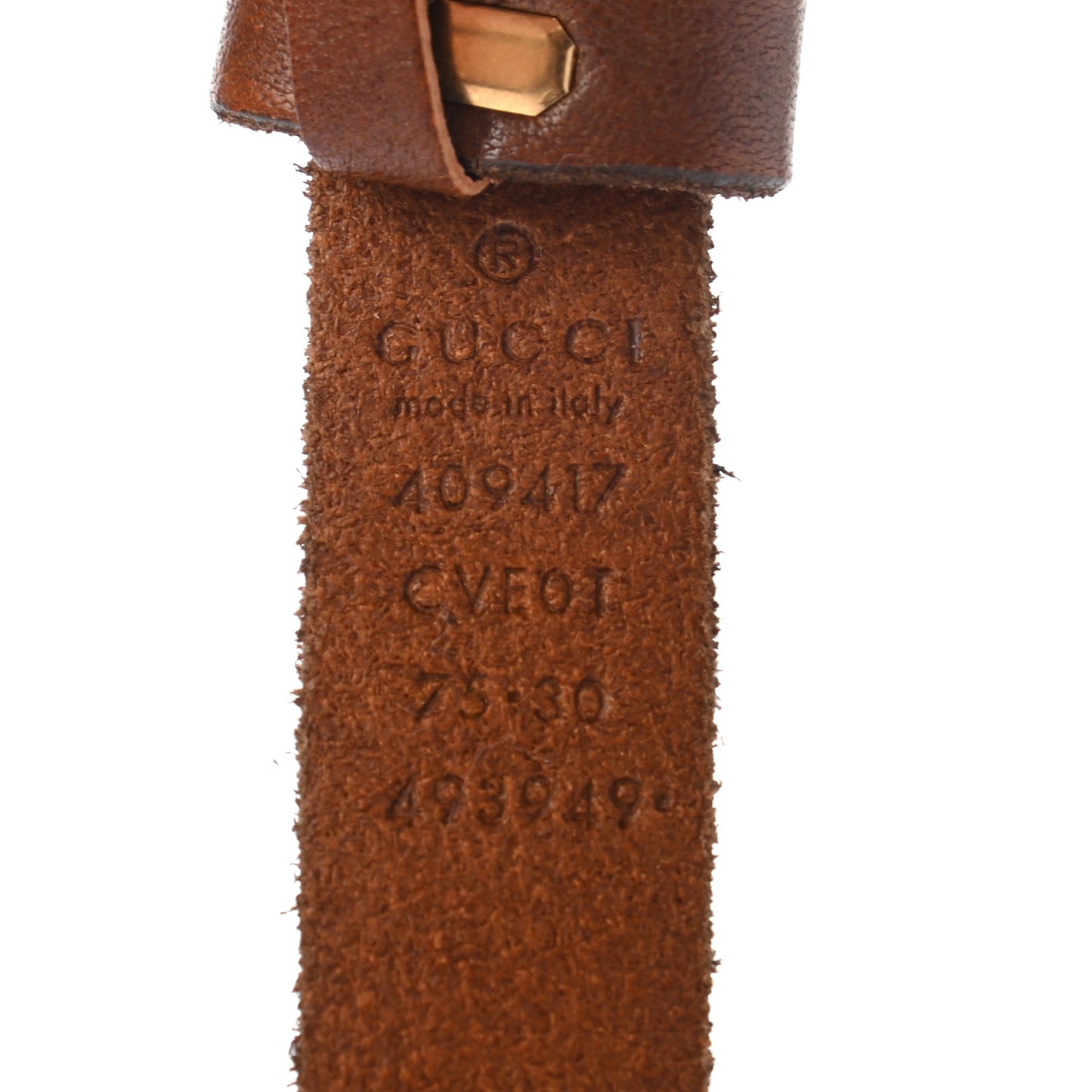 Faded Calfskin Double G 20mm Belt 75 30 Cuir