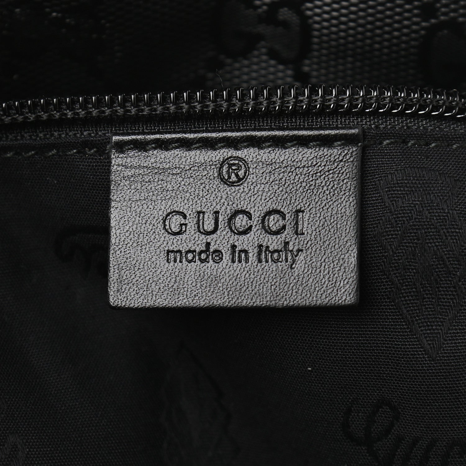Gucci Imprime Monogram Medium Zippered Shopping Tote Black 5 of 8