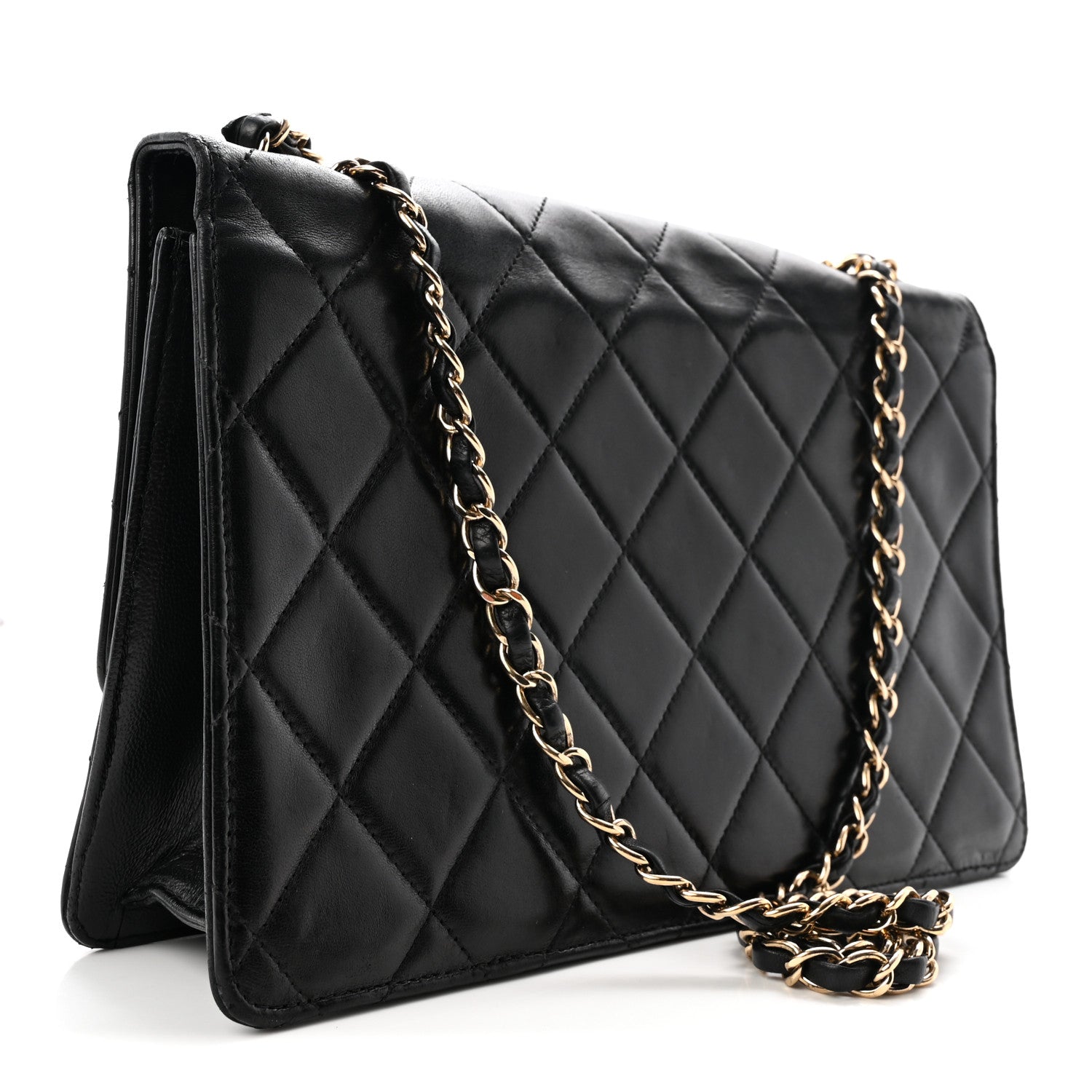 Chanel Lambskin Quilted Large Golden Class Flap Black 3 of 10