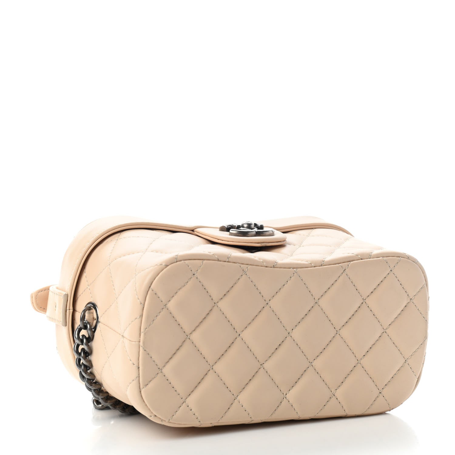 Chanel Lambskin Quilted Coco Boy Vanity Case Beige Clair 4 of 10