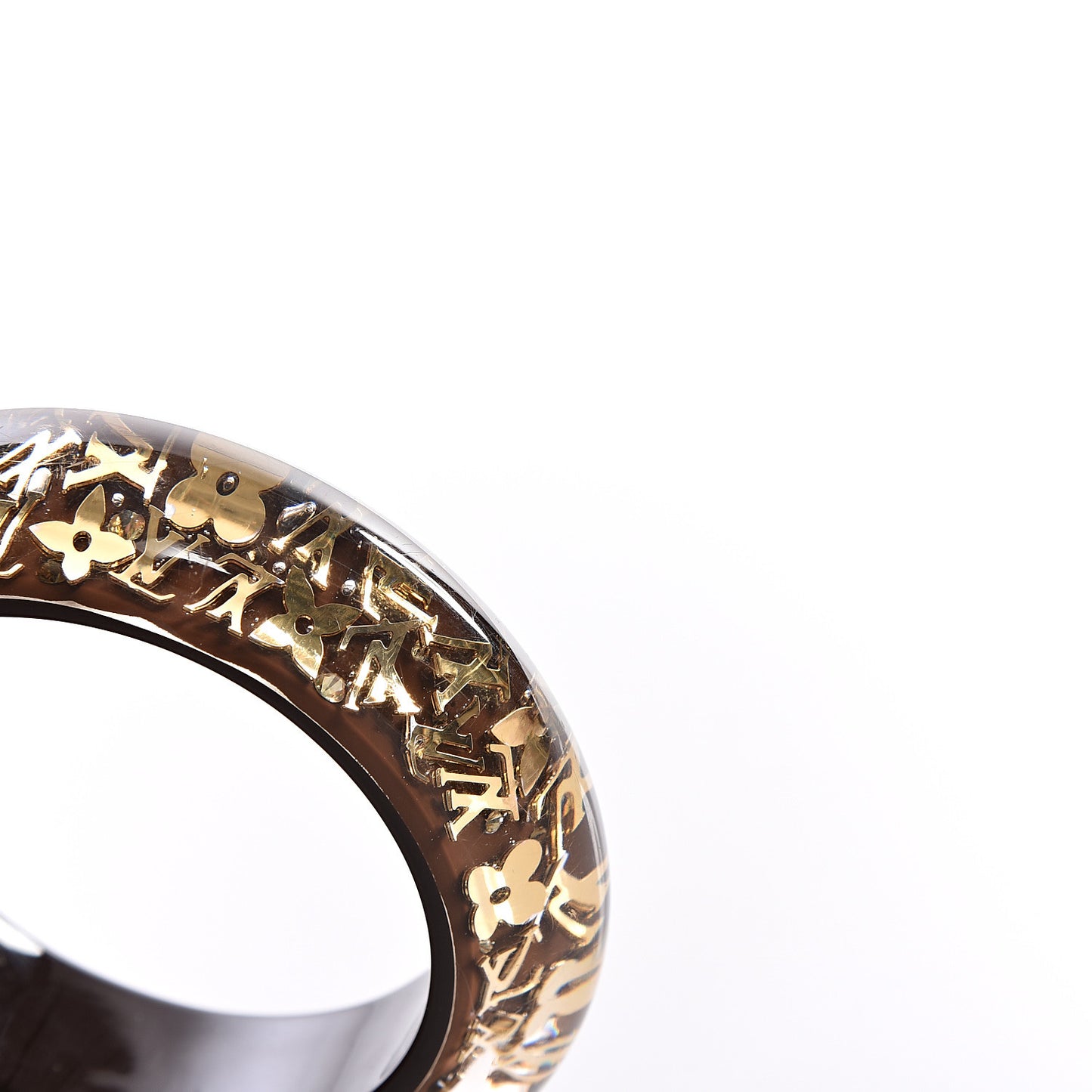 Resin Swarovski Medium Inclusion Bracelet GM Marron