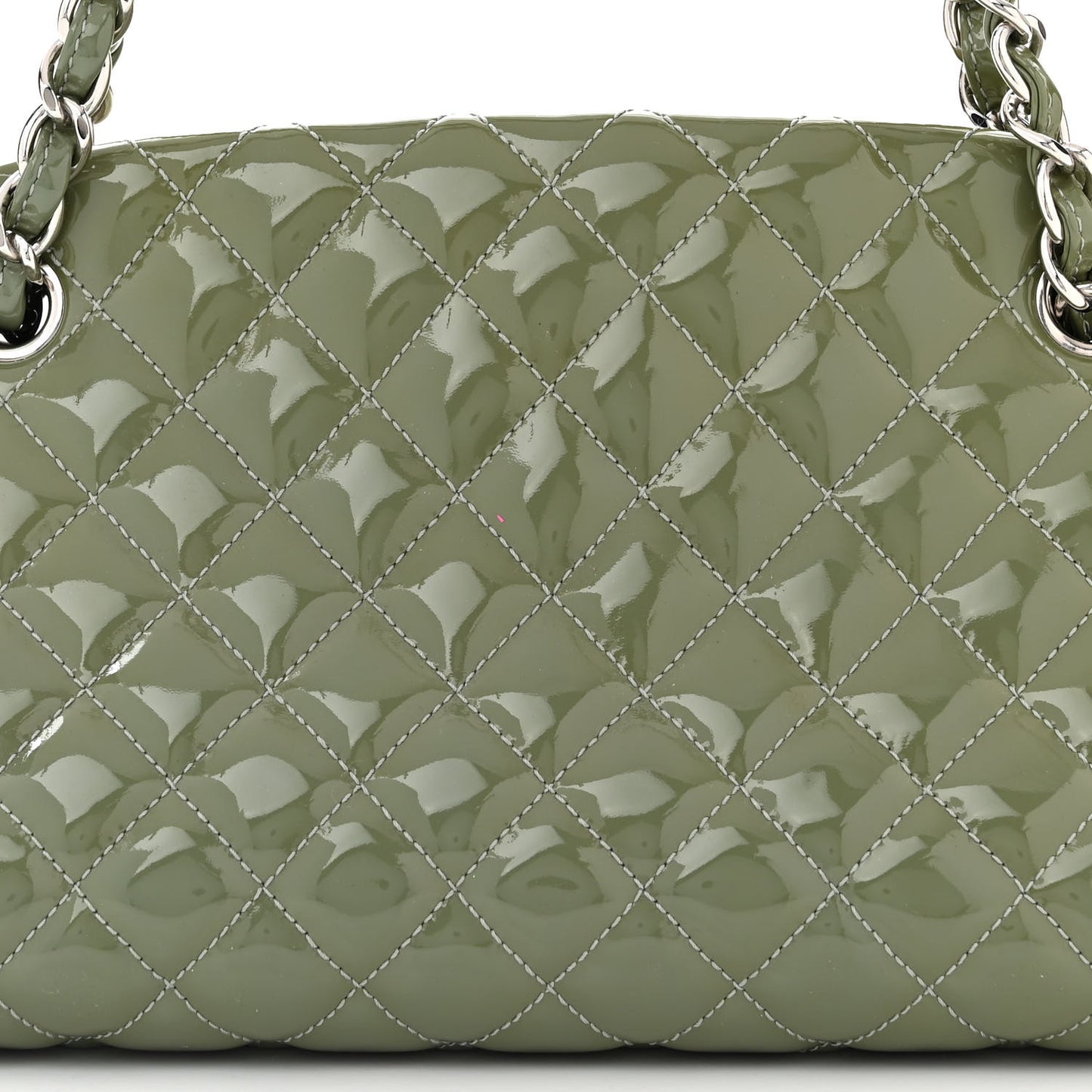 Patent Quilted Medium Just Mademoiselle Green