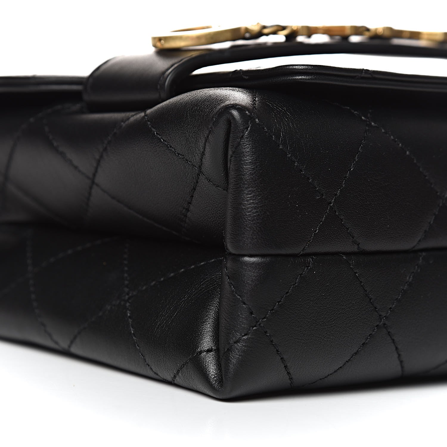 Chanel Calfskin Quilted Enchained Flap Black 8 of 12