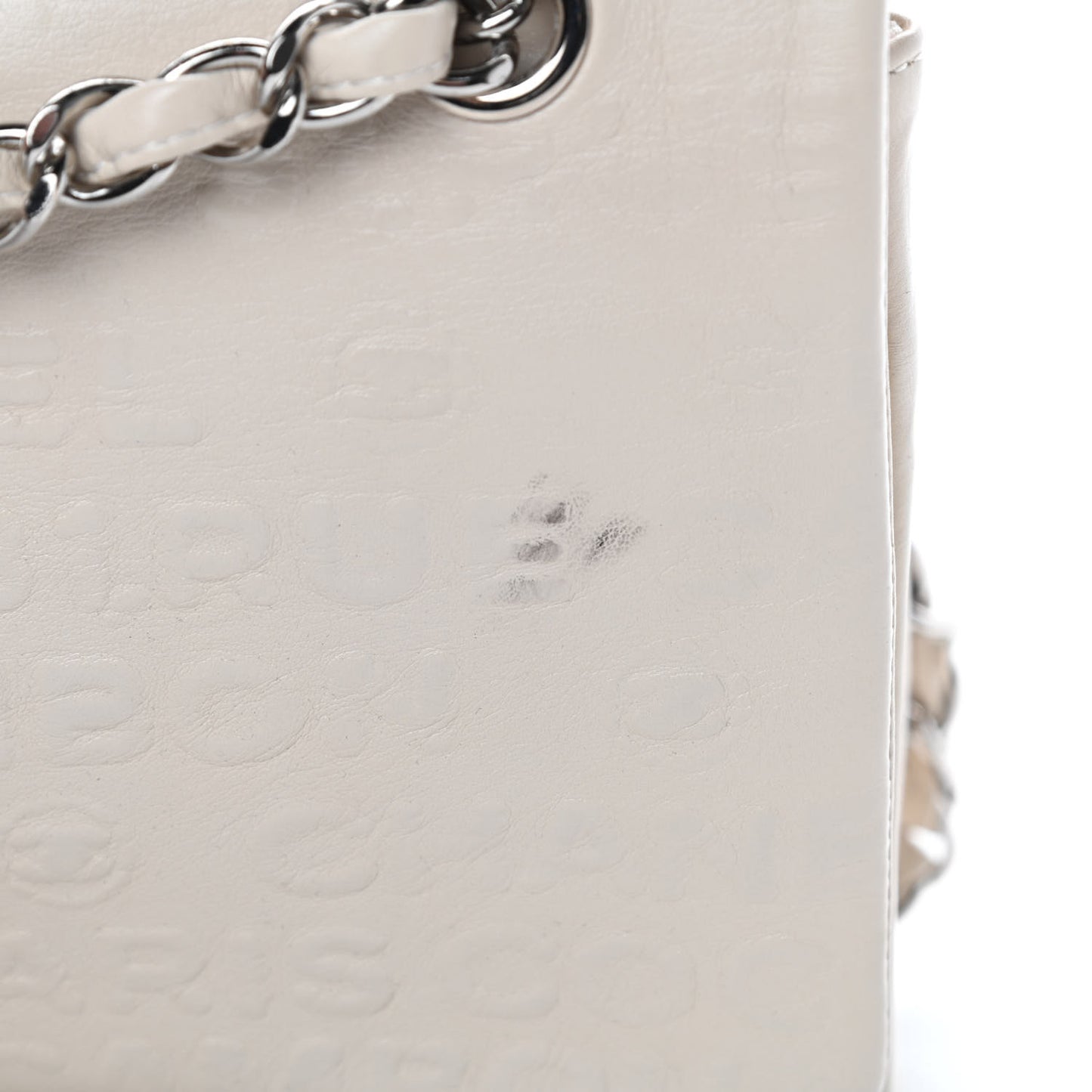 Calfskin Unlimited Jumbo Double Flap Off White