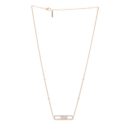 Messika 18K Rose Gold Diamond Move Pave Necklace 2 of 4