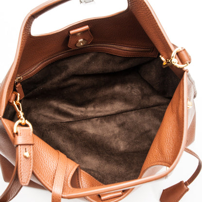 Tom Ford Grained Calfskin Alix Padlock Zip Tote Tobacco 6 of 10