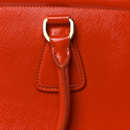 Prada Saffiano Vernice Parabole Tote Arancio 17 of 20