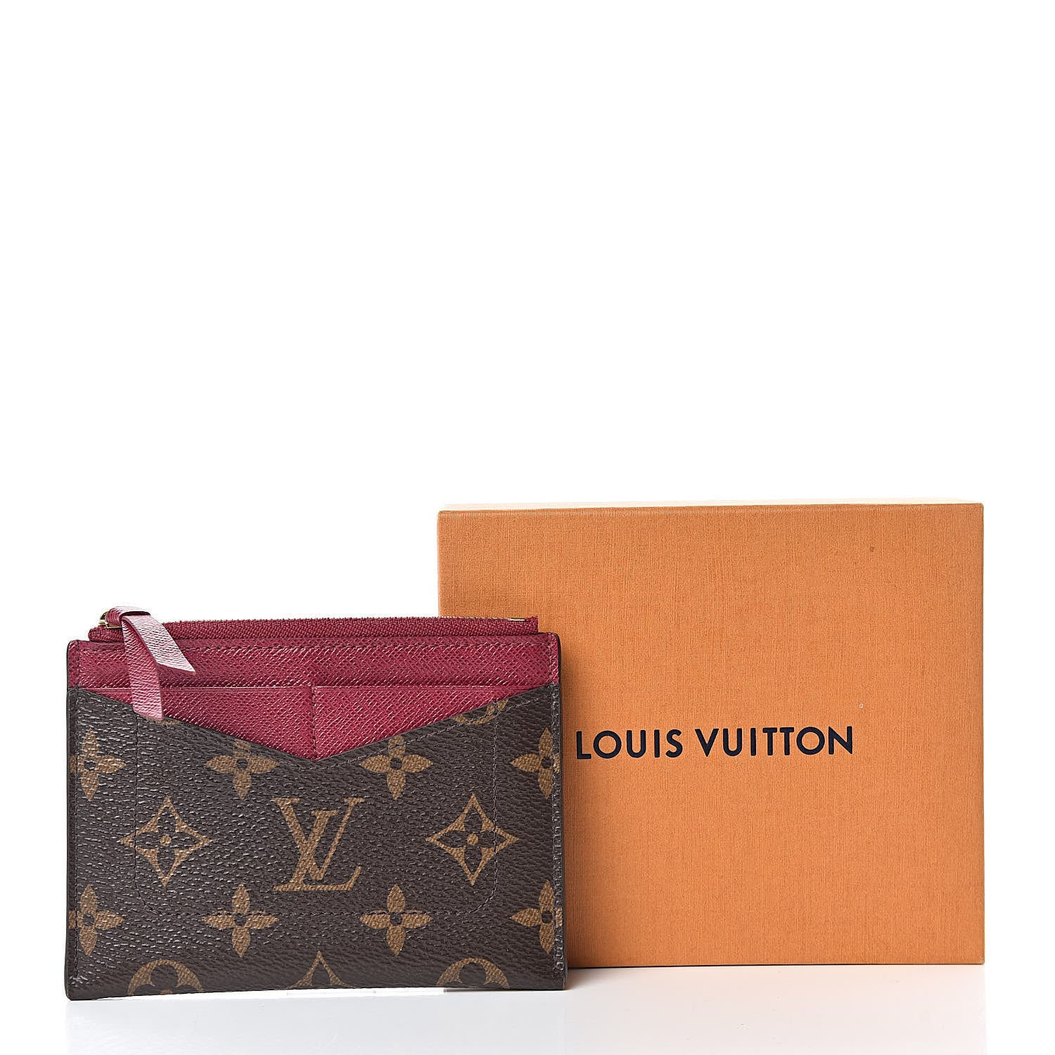 Louis Vuitton Monogram Zipped Card Holder Fuchsia 7 of 7