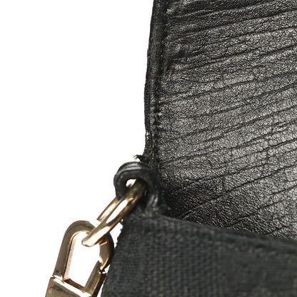 Gucci Monogram Web Horsebit Chain Clutch Black 16 of 20