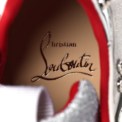 Christian Louboutin Calfskin Glitter Donna Red Runner Sneaker 36.5 White 8 of 9