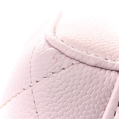 Chanel Caviar Quilted Tiny CC Mini Vanity Case With Chain Light Pink 13 of 14