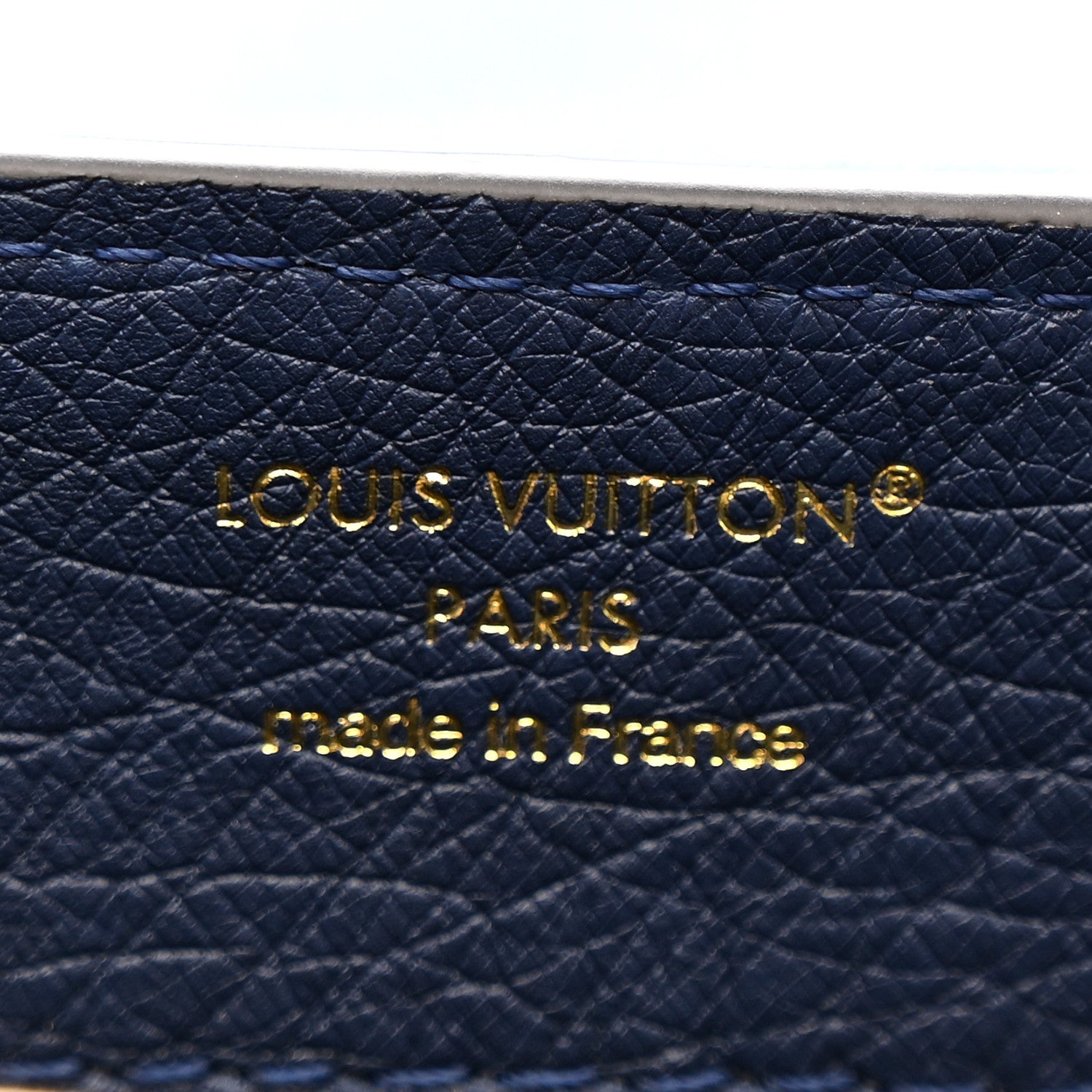 Louis Vuitton Ostrich Capucines Mini Indigo 6 of 9