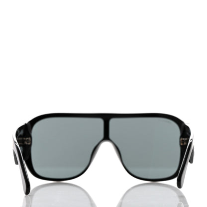 Chanel Acetate Crystal CC Shield Sunglasses 5466-B-A Black 8 of 9