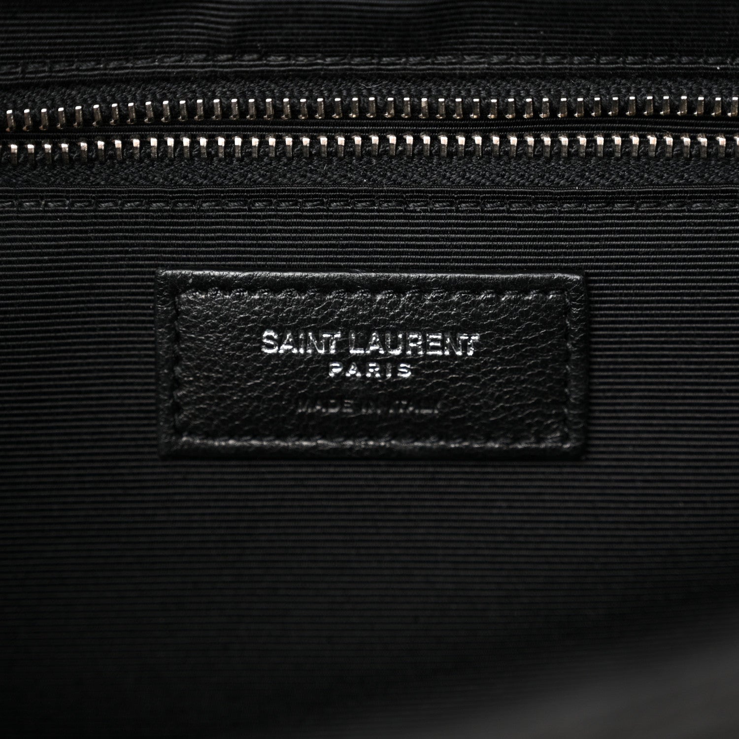 Saint Laurent Grain De Poudre Textured Mixed Matelasse Large Triquilt Monogram Satchel Black 6 of 12
