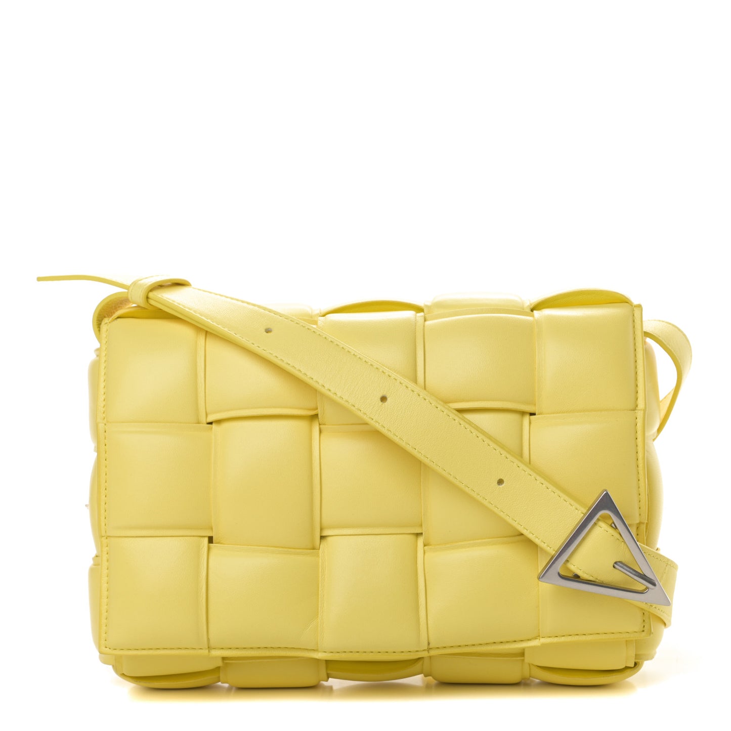 Nappa Maxi Intreccio Padded Cassette Crossbody Bag Sherbert