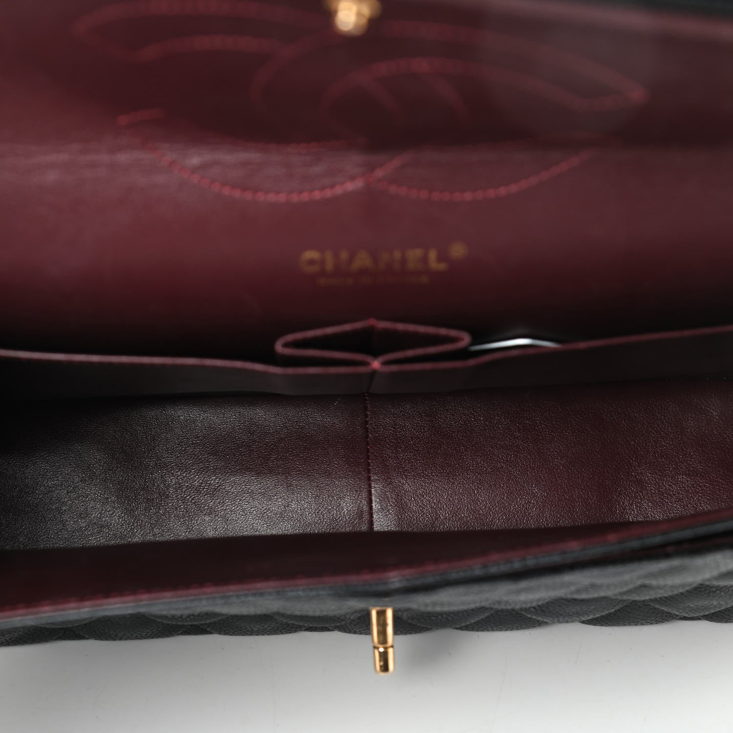 Chanel Caviar Quilted Jumbo Double Flap Black 5 of 10
