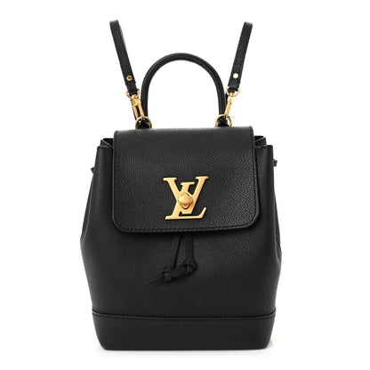 Louis Vuitton Calfskin Lockme Mini Backpack Black 1 of 11