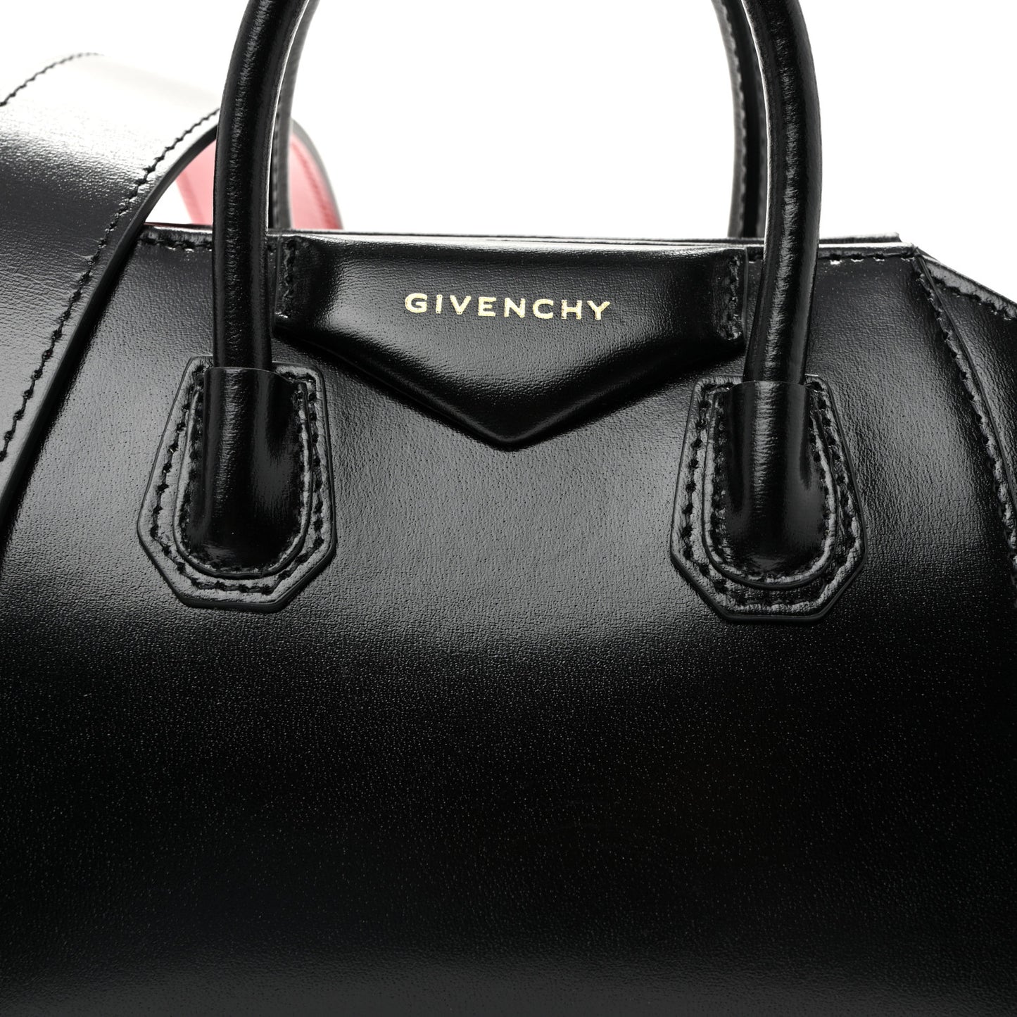 Box Calfskin Toy Antigona Black Red