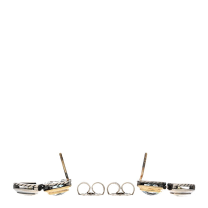 David Yurman Sterling Silver 18K Yellow Gold Blue Topaz Citrine Renaissance Drop Earrings 3 of 5