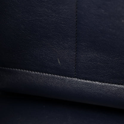 Celine Drummed Calfskin Suede Medium Trapeze Navy Blue 10 of 12