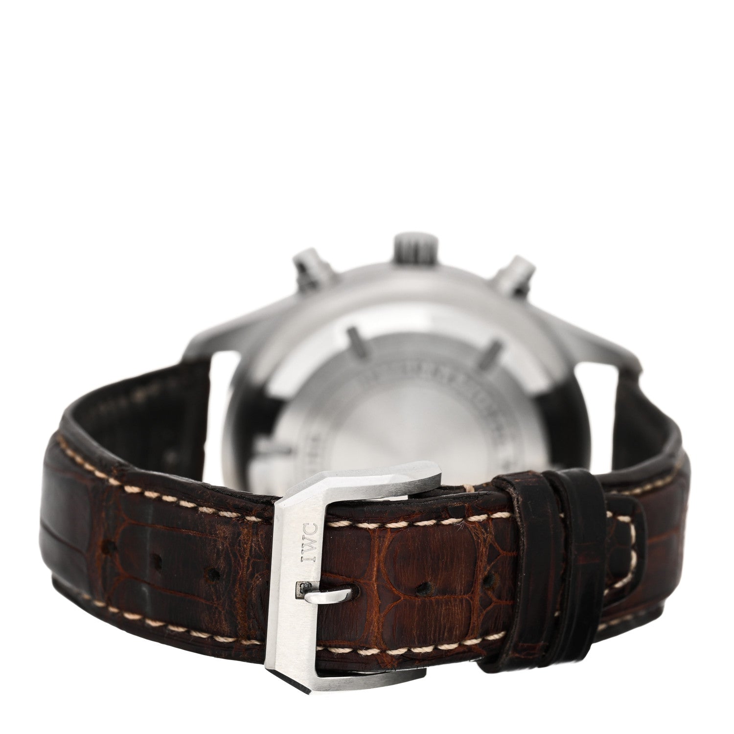 IWC Stainless Steel Alligator 42mm Spitfire Chronograph Automatic Watch IW371702 3 of 4