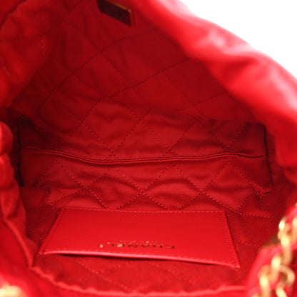 Chanel Shiny Calfskin Quilted Mini Chanel 22 Red 5 of 10