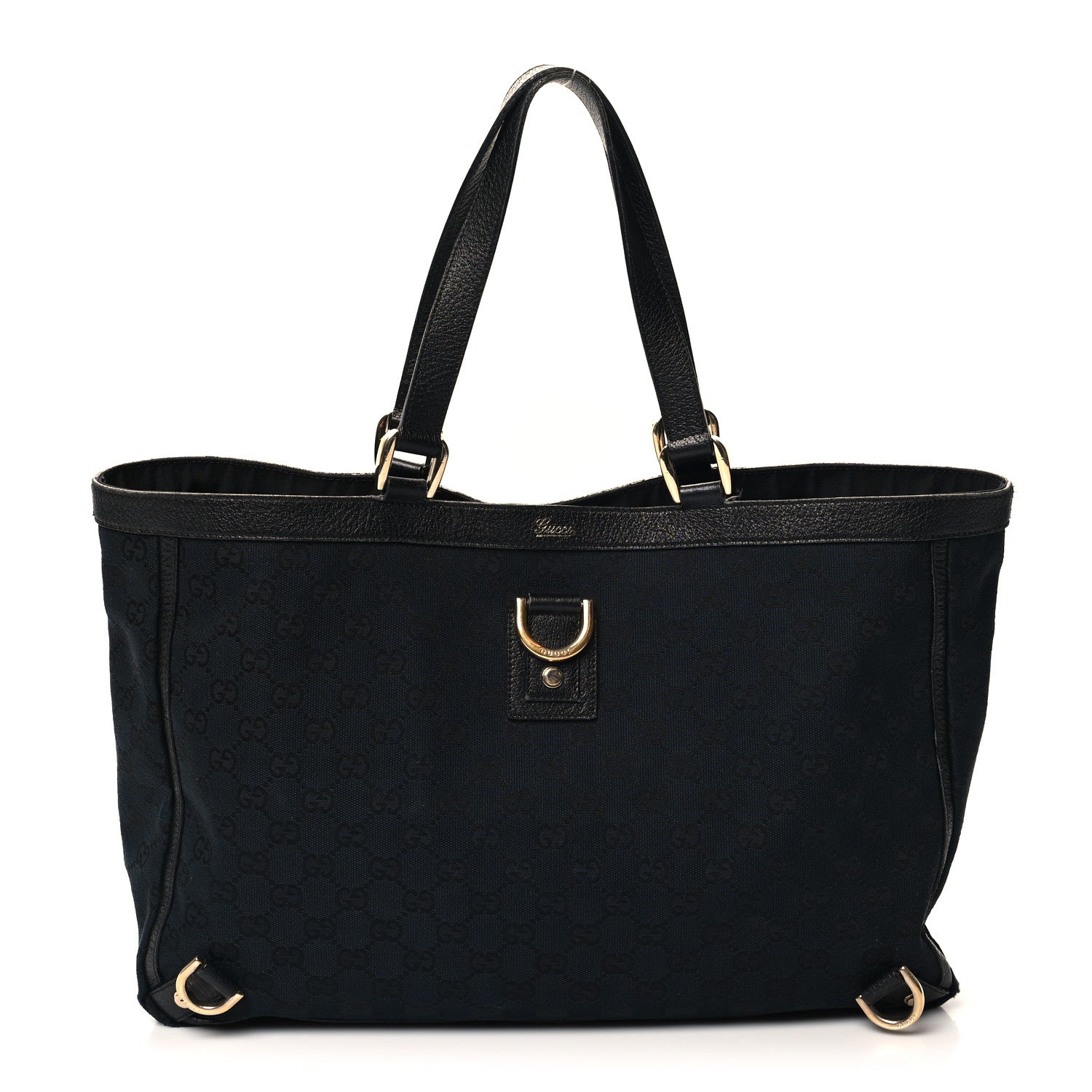 Gucci Nylon Monogram Large Abbey Tote Black 1 of 11