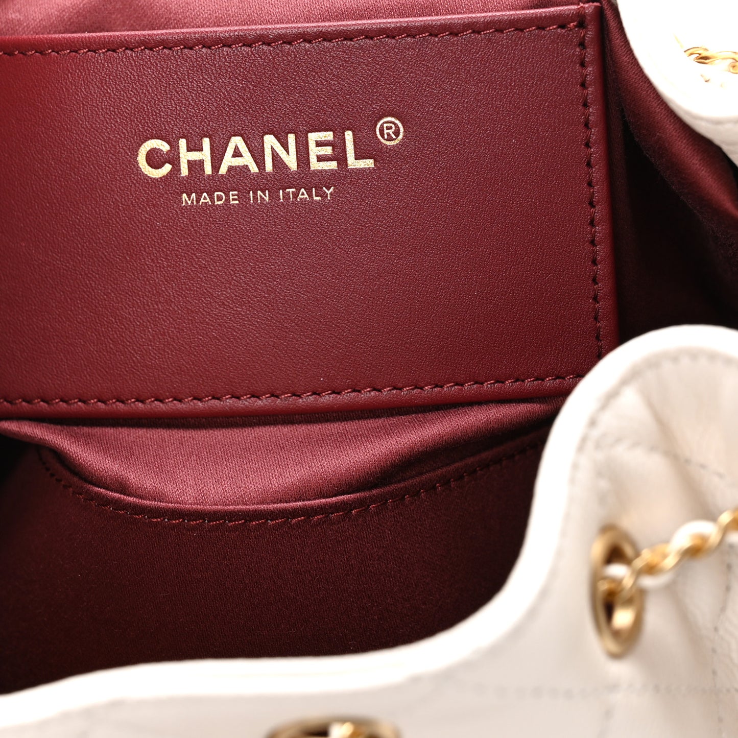 Caviar Quilted Mini Chanel 25 Handbag White