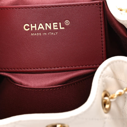 Chanel Caviar Quilted Mini Chanel 25 Handbag White 11 of 21