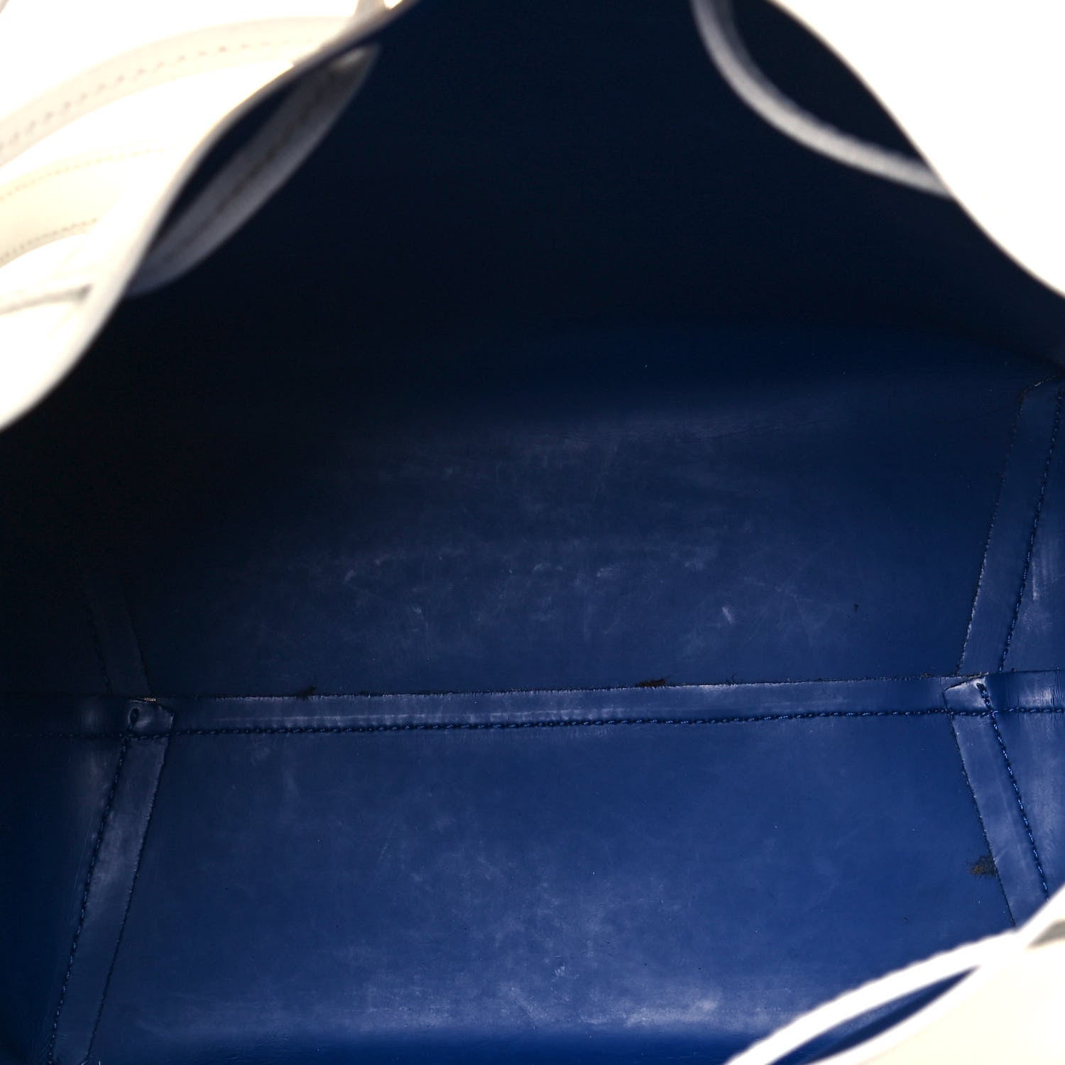 Mansur Gavriel Saffiano Bucket Bag White Royal 5 of 15