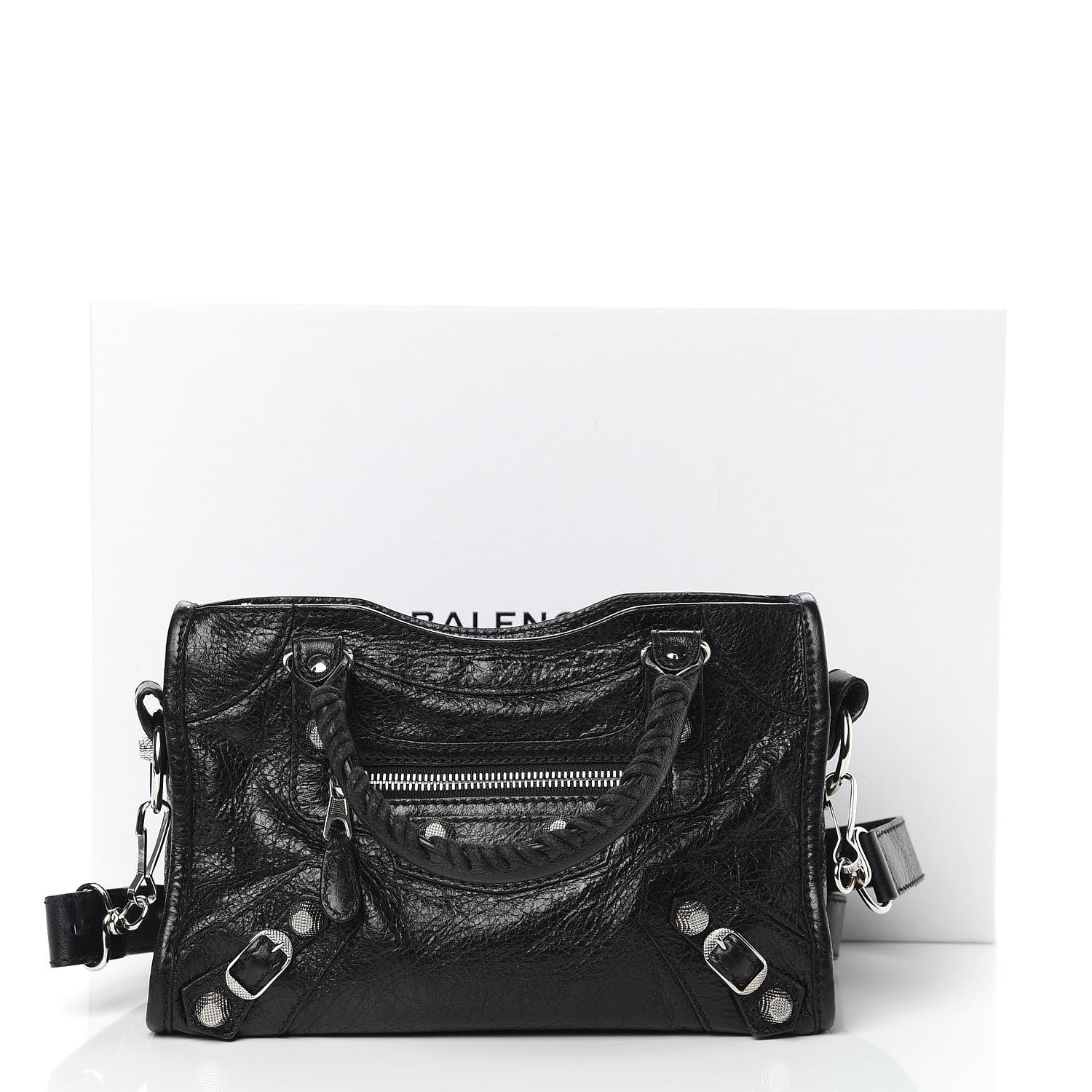 Balenciaga Agneau Giant 12 Silver Hardware Mini City Black 10 of 10