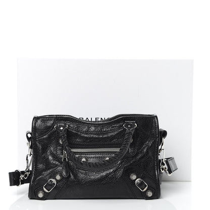 Balenciaga Agneau Giant 12 Silver Hardware Mini City Black 10 of 10