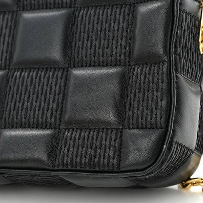 Louis Vuitton Lambskin Damier Quilt Troca MM Black 10 of 13