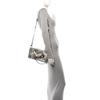 Christian Dior Calfskin Plan De Paris Printed Lady D-Joy White Black 2 of 10