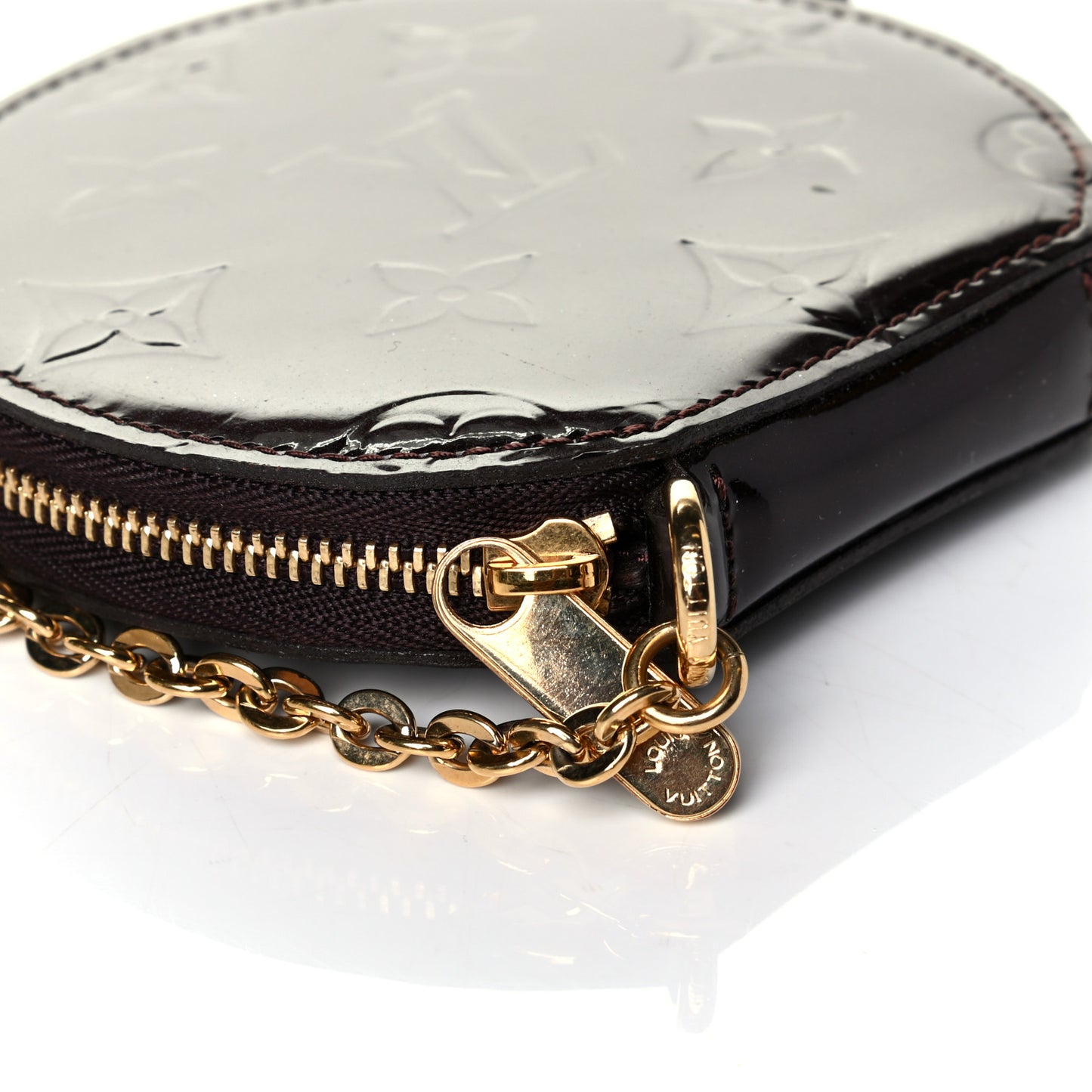 Vernis Chapeau Coin Purse Amarante