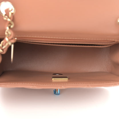 Chanel Lambskin Quilted Mini Square Flap Brown 7 of 11