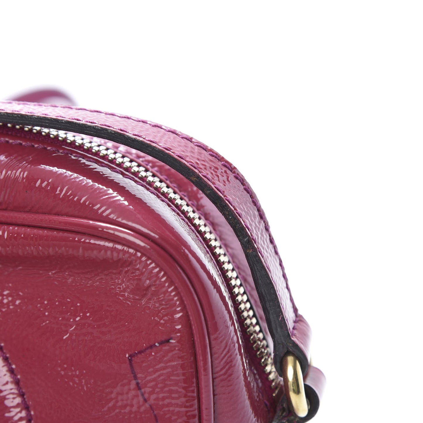 Soft Patent Small Soho Disco Bag Bright Bougainvillea