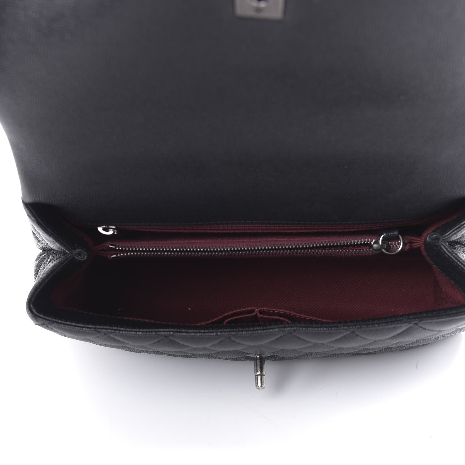 Chanel Caviar Quilted Small Coco Handle Flap Black 6 of 11
