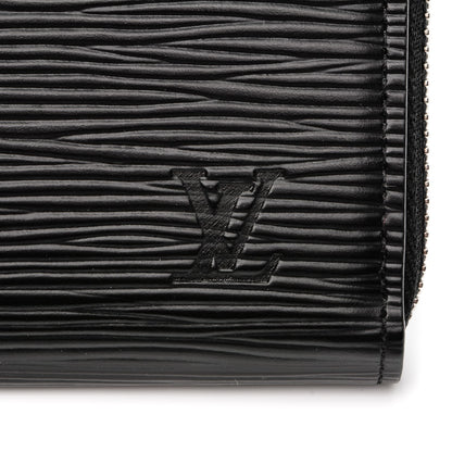 Louis Vuitton Epi Clemence Wallet Black 7 of 7