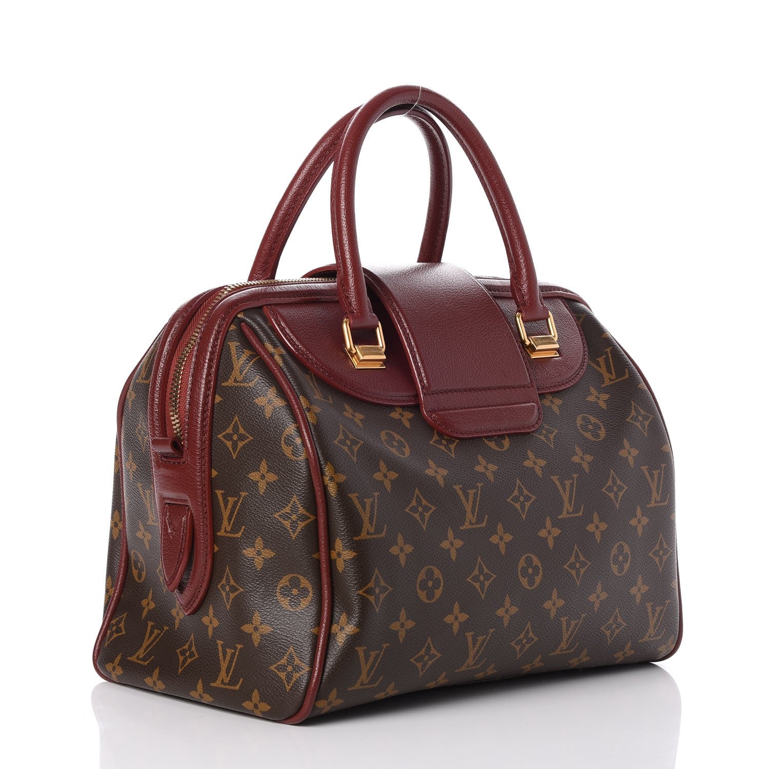 Louis Vuitton Monogram Golden Arrow Speedy Burgundy 3 of 7