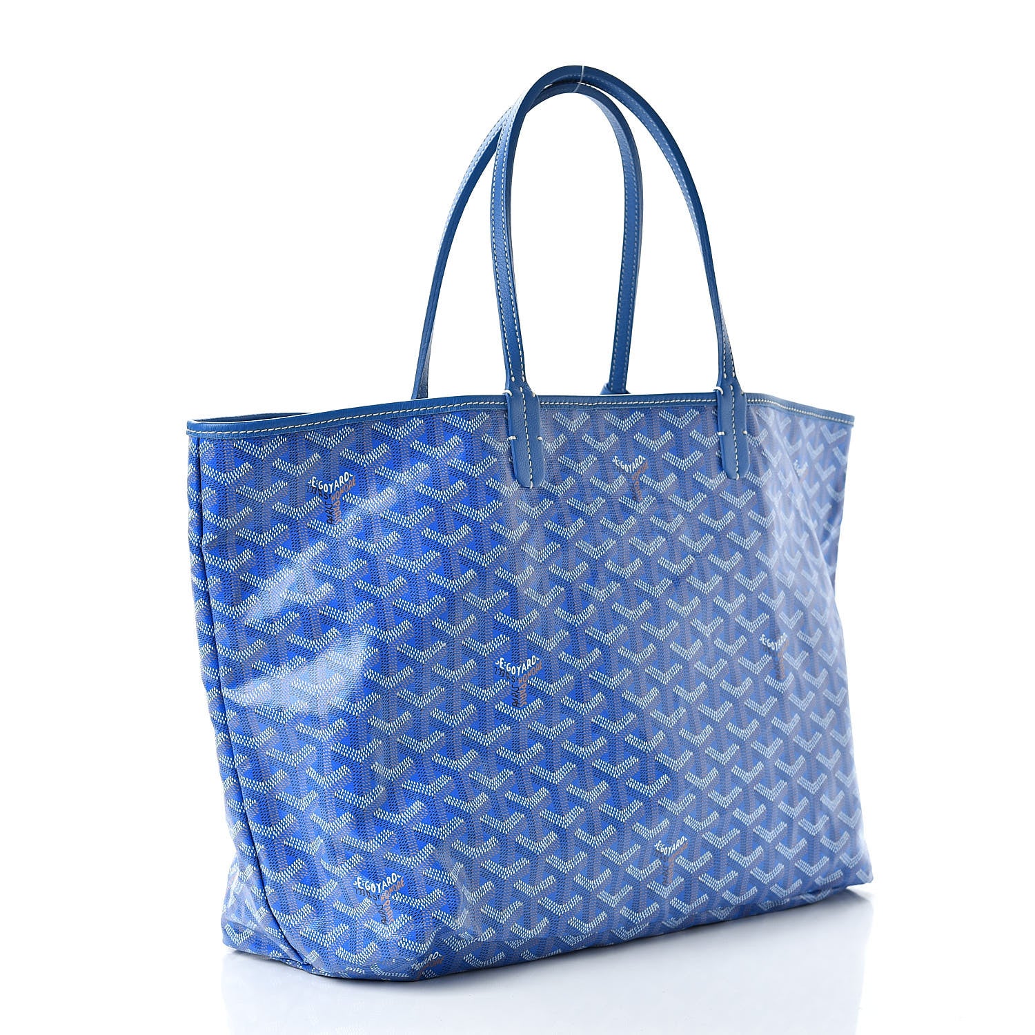 Goyard サンルイpm スカイブルー GOYARD Sky Blue Goyardine Saint Louis PM – Luxury Labels