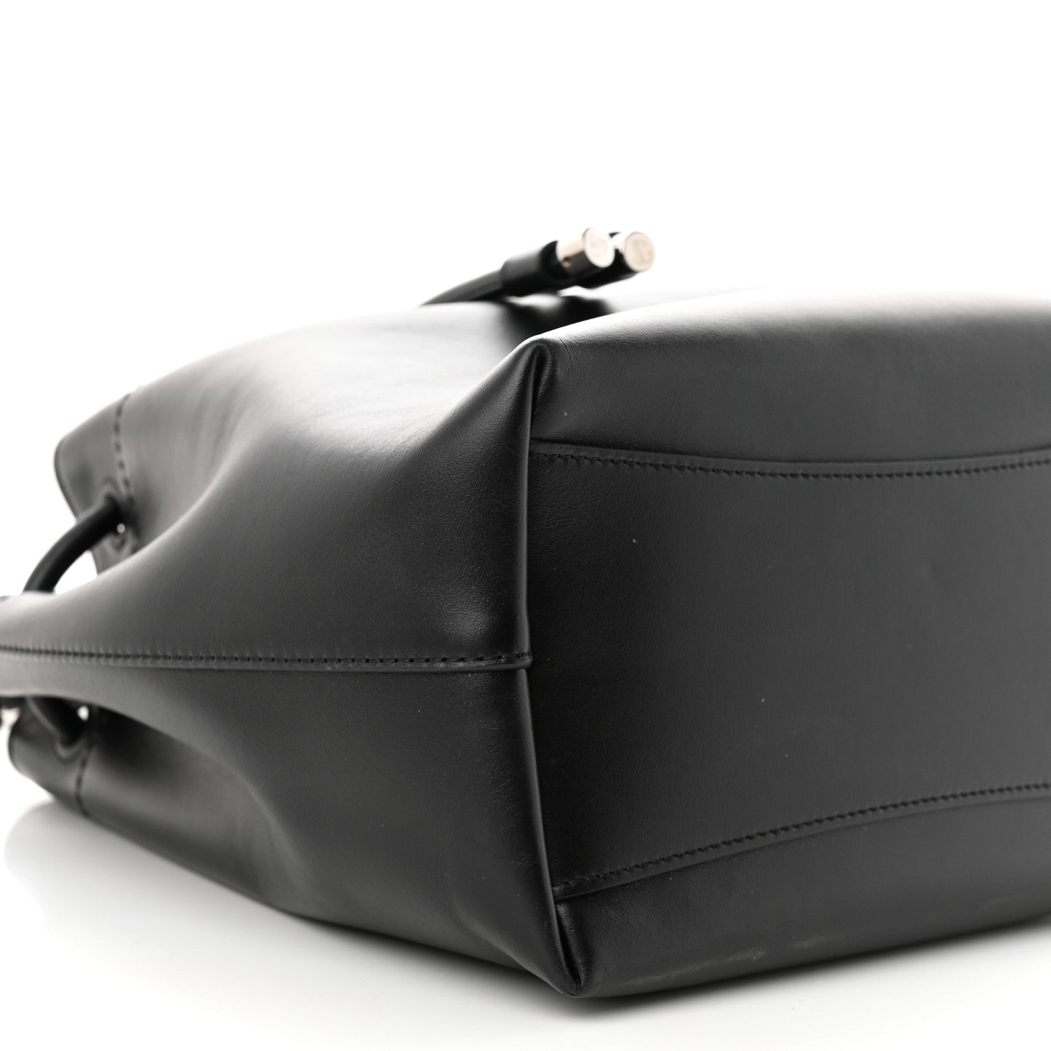 Jimmy Choo Smooth Shiny Calfskin Bon Bon Bucket Bag Black 8 of 9