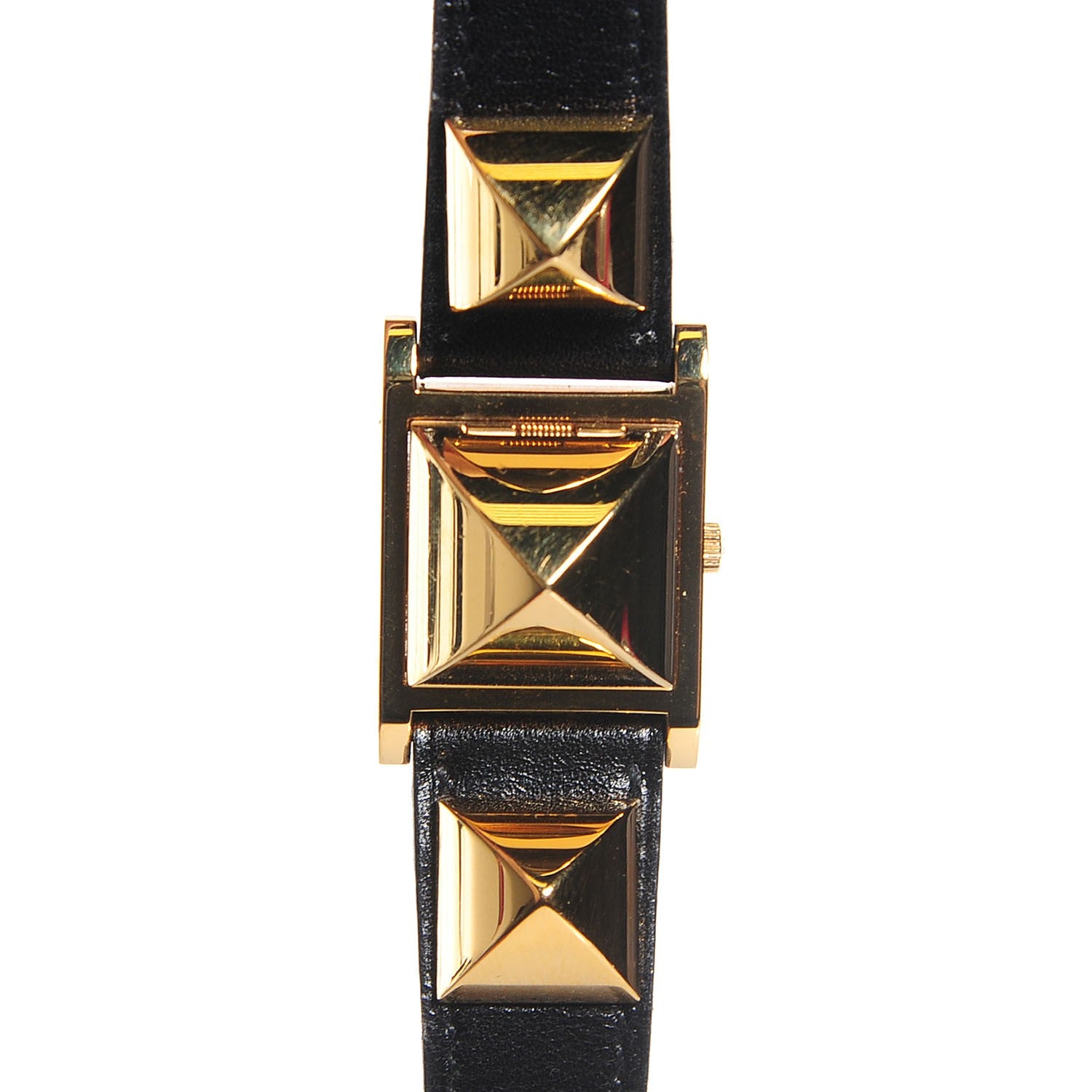 Hermes Stainless Steel Barenia 23mm Medor Quartz Watch Noir 3 of 12