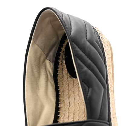 Gucci Nappa Matelasse GG Marmont Espadrilles 41 Black 10 of 14